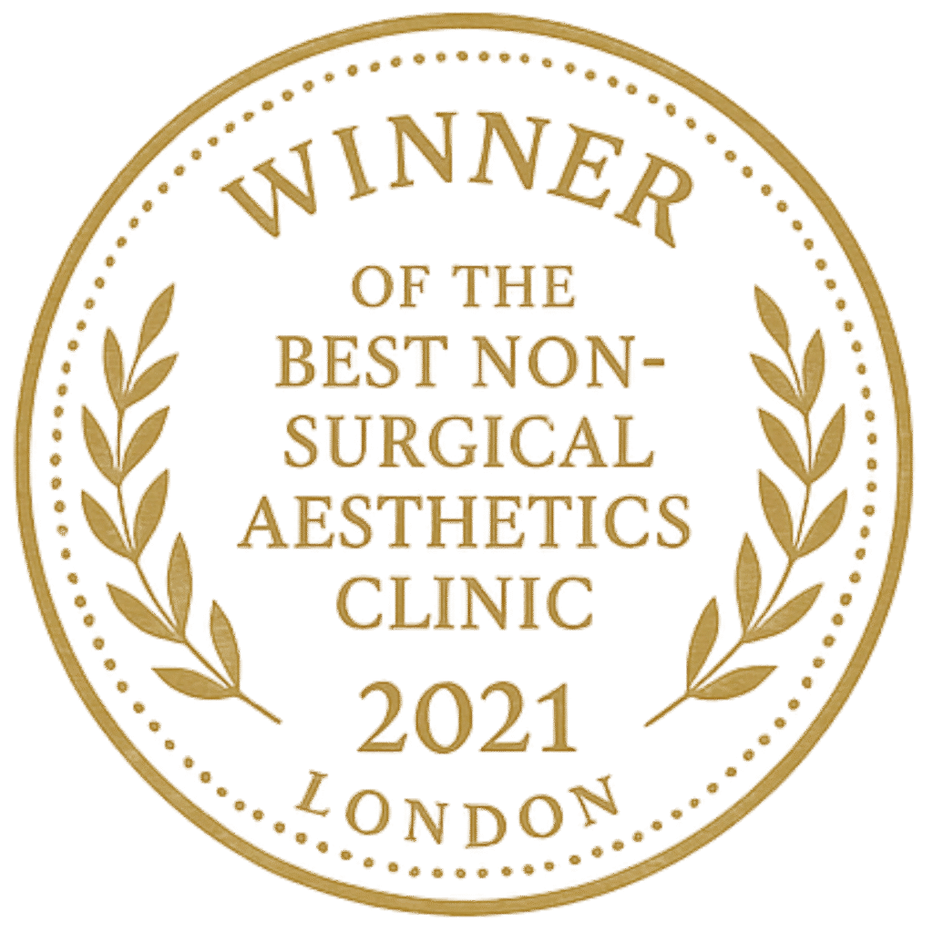 WINNER OF THE BEST NON-SURGICAL AESTHETICS CLINIC 2021 – LONDON