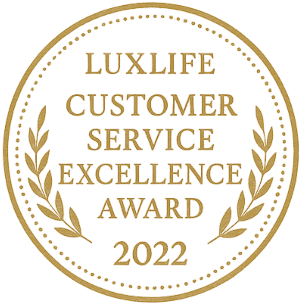 LUXLIFE CUSTOMER SERVICE EXCELLENCE AWARD 2022